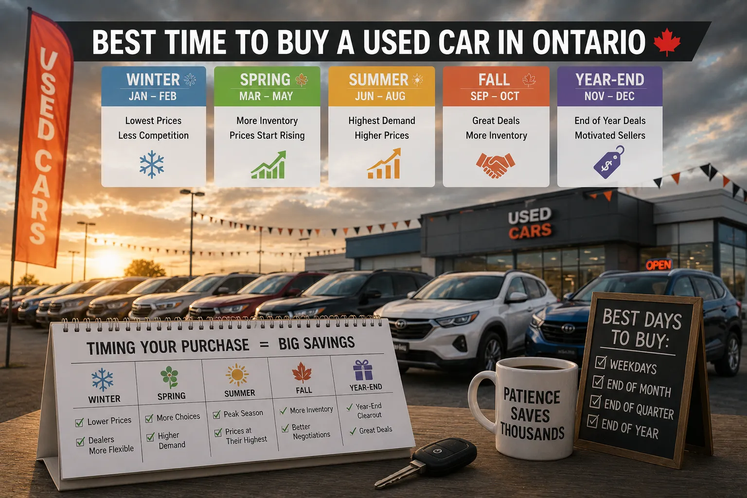 When Is the Best Time of Year to Buy a Used Car in Ontario?