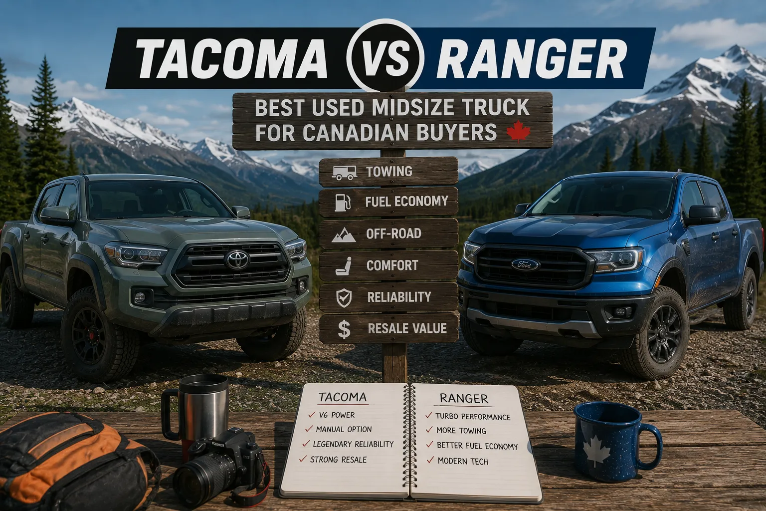 Toyota Tacoma vs. Ford Ranger — Best Used Midsize Truck for Canadian Buyers?